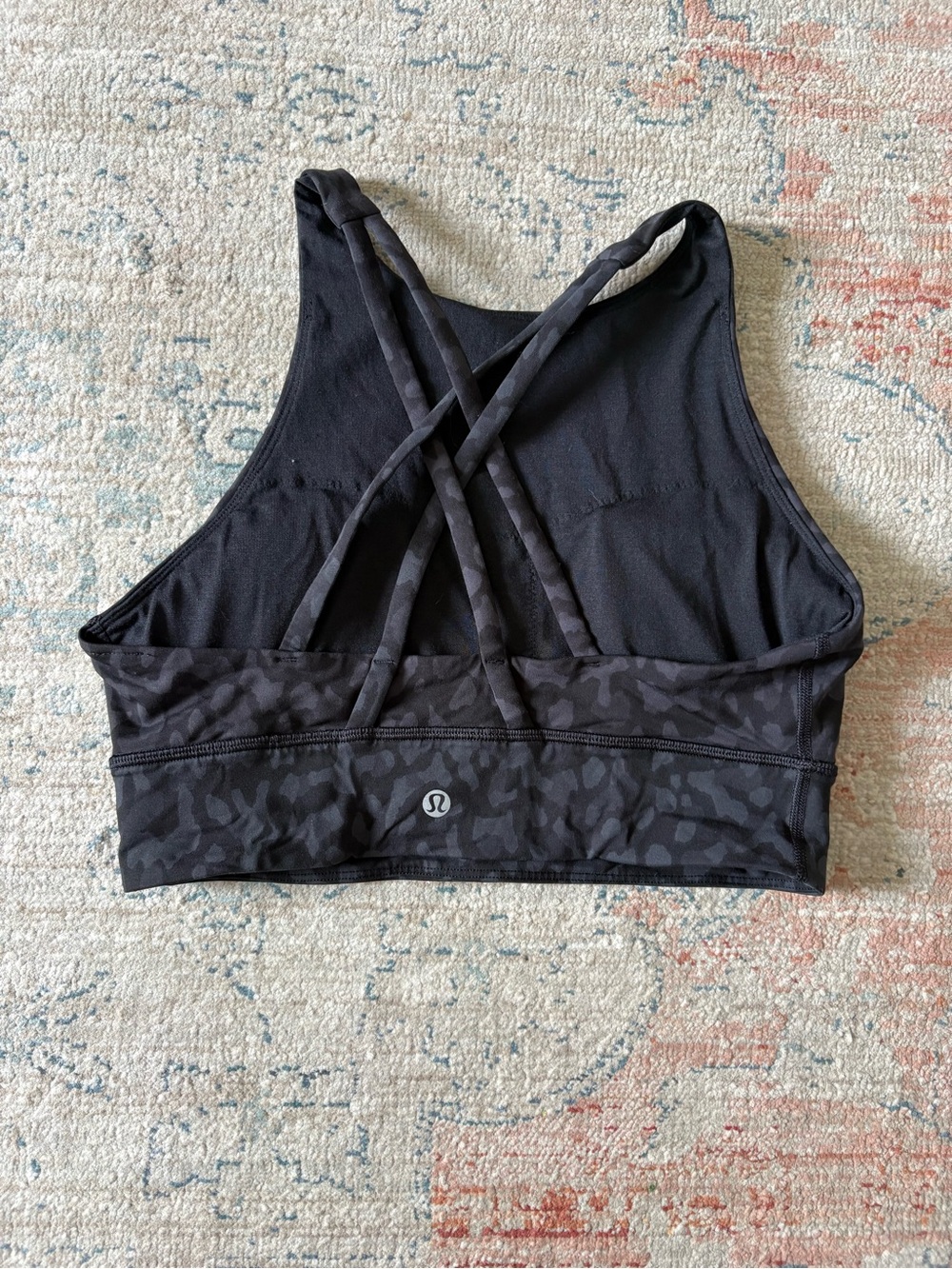 Lululemon Black High-Neck Energy Sports Bra - Picture 2 of 2